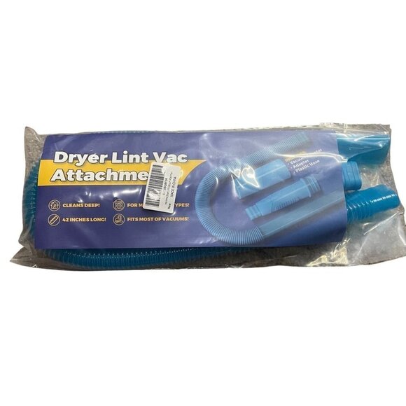 NEW Holikme Dryer Vent Cleaner Kit Vacuum Blue Hose Attachment - Picture 1 of 2